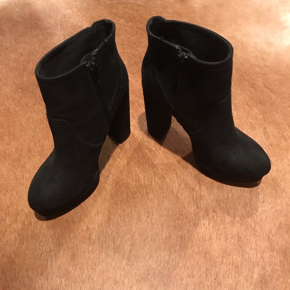 Chunky Black Booties